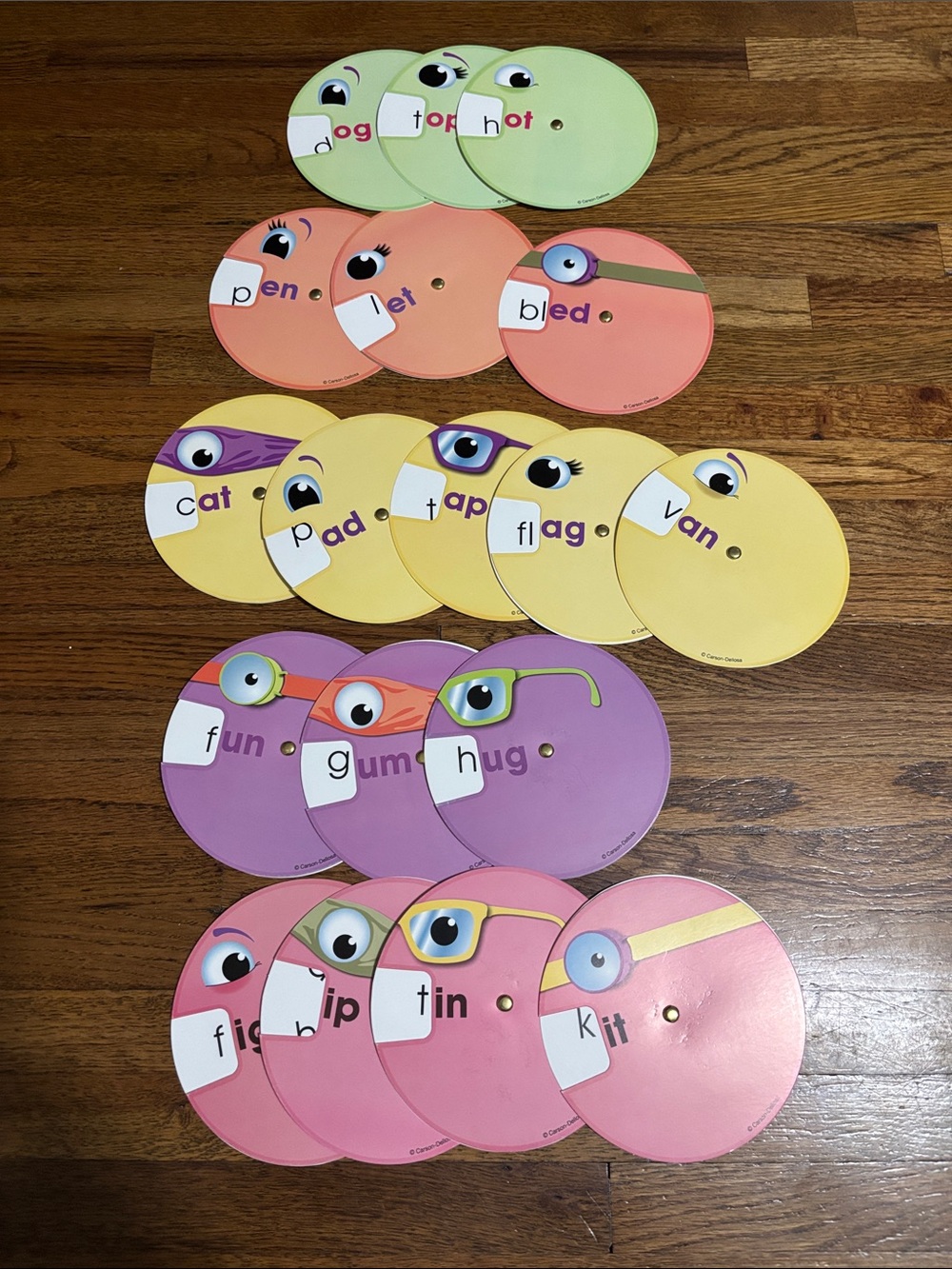 CVC word spinners